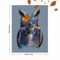 thumbnail image 3 of Qisvanset Trendy Cool Owl Canvas Print 12x16 Inch Den Wall Decor, 3 of 8