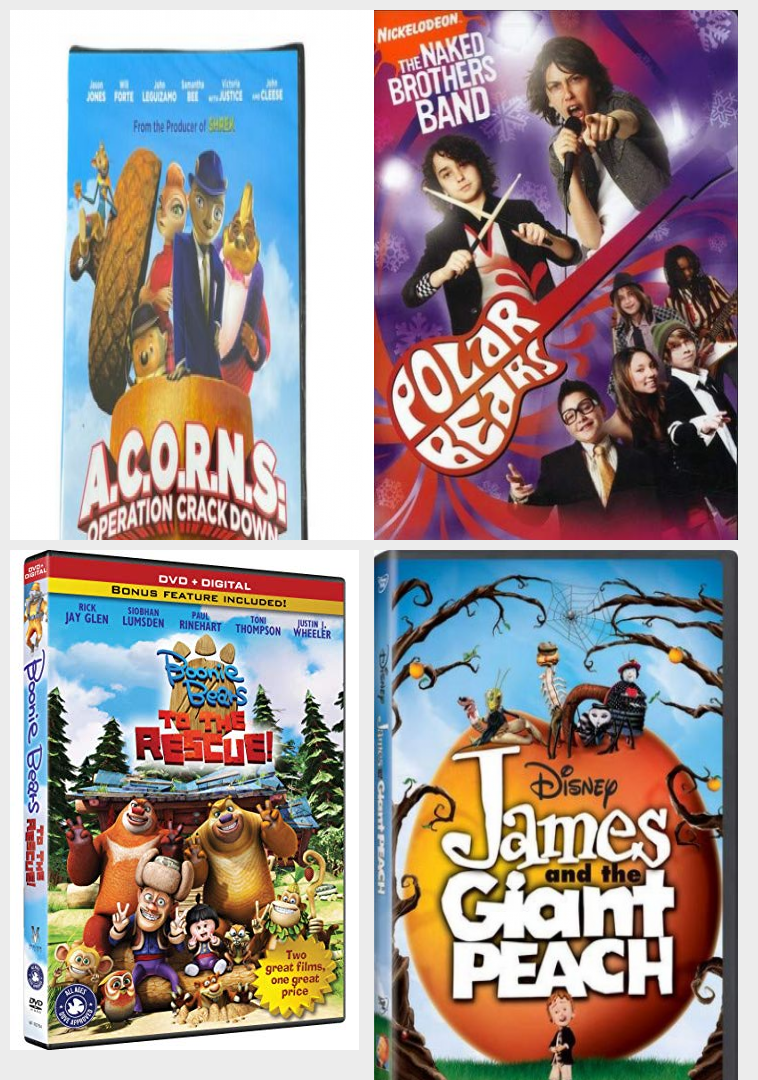 758px x 1080px - Children's 4 Pack DVD Bundle: A.C.O.R.N.S Operation Crackdown, The Naked  Brothers Band: Polar Bears, Boonie Bears To The Rescue, James And The Giant  Peach - Walmart.com