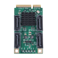 thumbnail image 2 of Mini PCI-E 4 Port III 6G Mini PCI Express Controller Card SATA3.0 Mini PCI Express SSD Adapter Card, 2 of 7
