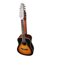 thumbnail image 5 of 12/6 Strings Acoustic Double Neck, Double Sided Busuyi Guitar 2021 PT Sunset, 5 of 11