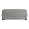 Lexicon Holleman Light Gray Sofa with Modern Textured Fabric and Pillow