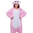 thumbnail image 1 of Pijama de mono de dibujos animados de animales con cremallera en el pecho, ropa de casa para adultos para hombres y mujeres, 1 of 5