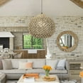 thumbnail image 6 of Arturesthome Rattan Woven Pendant Light Shades Hand-Woven Ceiling Chandelier Handmade Hanging Lights Crafts Lampshade, 6 of 16