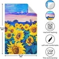 thumbnail image 3 of GZHJMY Sunflowers Original Oil Painting Kitchen Towels Set of 1 Dishcloths Hand Towels Tea Towels Ultra Absorbent for Cleaning Washing Drying Dishes Tableware 28'' x 18'', 3 of 7