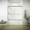 thumbnail image 6 of Kohler 706004-D3-BL 62 x 59.62 in. Levity Sliding Bath Door with 0.25 in. Thick Frosted Glass - Matte Black, 6 of 7