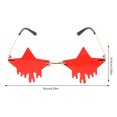 thumbnail image 2 of 1 Pair Star Eyeglasses Party Rimless Sunglasses Party Favors Party Eyeglasses Props, 2 of 8