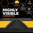 thumbnail image 3 of Xpose Safety Parking Block Curb Stop, 22" Heavy Duty Parking Stop Protect Vehicles Walls Yellow Reflective Strip, Car Tire Stopper, Wheel Stop Bumper, Parking Stopper for Garage, Driveway 2 Pack, 3 of 8