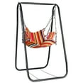 thumbnail image 2 of Fairnull Hammock Chair with Stand Indoor Balcony Swing Chair with Rack, 2 of 8