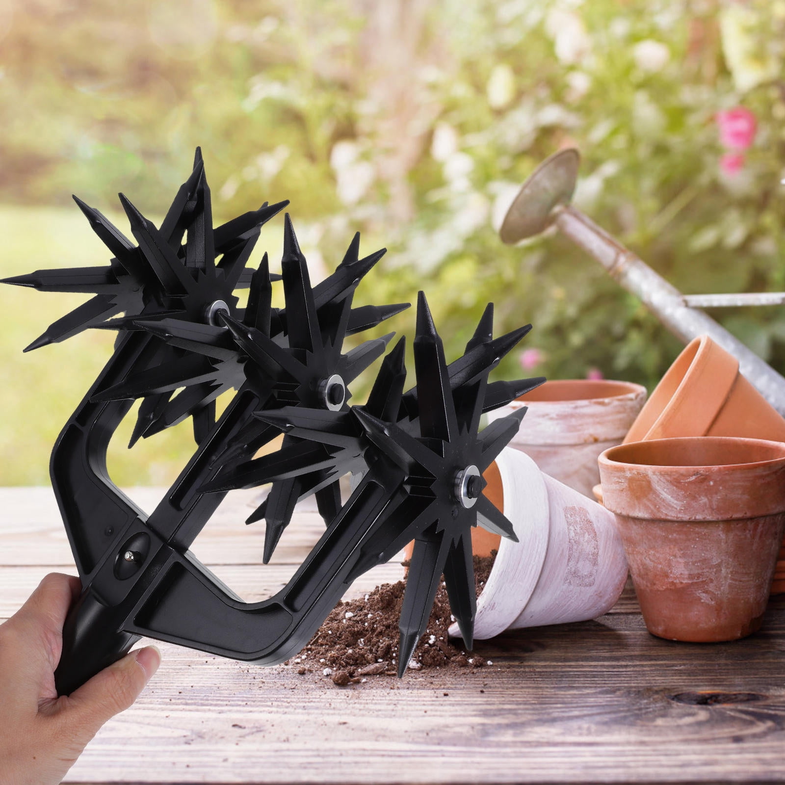 Soimiss 1Set Lightweight Manual Plastic Soil Cultivator for Garden Soil Turning and Mixing