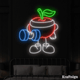 thumbnail image 2 of Craftnamesign Apple Exercise Neon Sign, Gym Room Wall Art, Men Cave Decor, 2 of 4