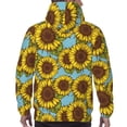 thumbnail image 7 of Sikiie Sunflowers Men's Hoodie, Essentials Hoodie, Sweatshirt, Pullover Hooded Sweatshirt for Men-Medium, 7 of 7