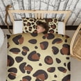 thumbnail image 3 of Leopard Print Duvet Cover and Pillowcase Set for Single Bedding, Bedroom Accessories for Kids Teens, 3 of 5