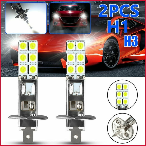Nuevo 2 Pzs Faros Delanteros H1 H3 6000K Super Blanco 55W CREE Luces Antiniebla Para Coche/Focos Led Conducción DRL huangjie unisex