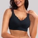 thumbnail image 2 of Sujetador sin aros y sin costuras con relleno y escote festoneado para mujer: bralette suave y cómodo sin aros, cobertura total, informal y sexy, 2 of 5