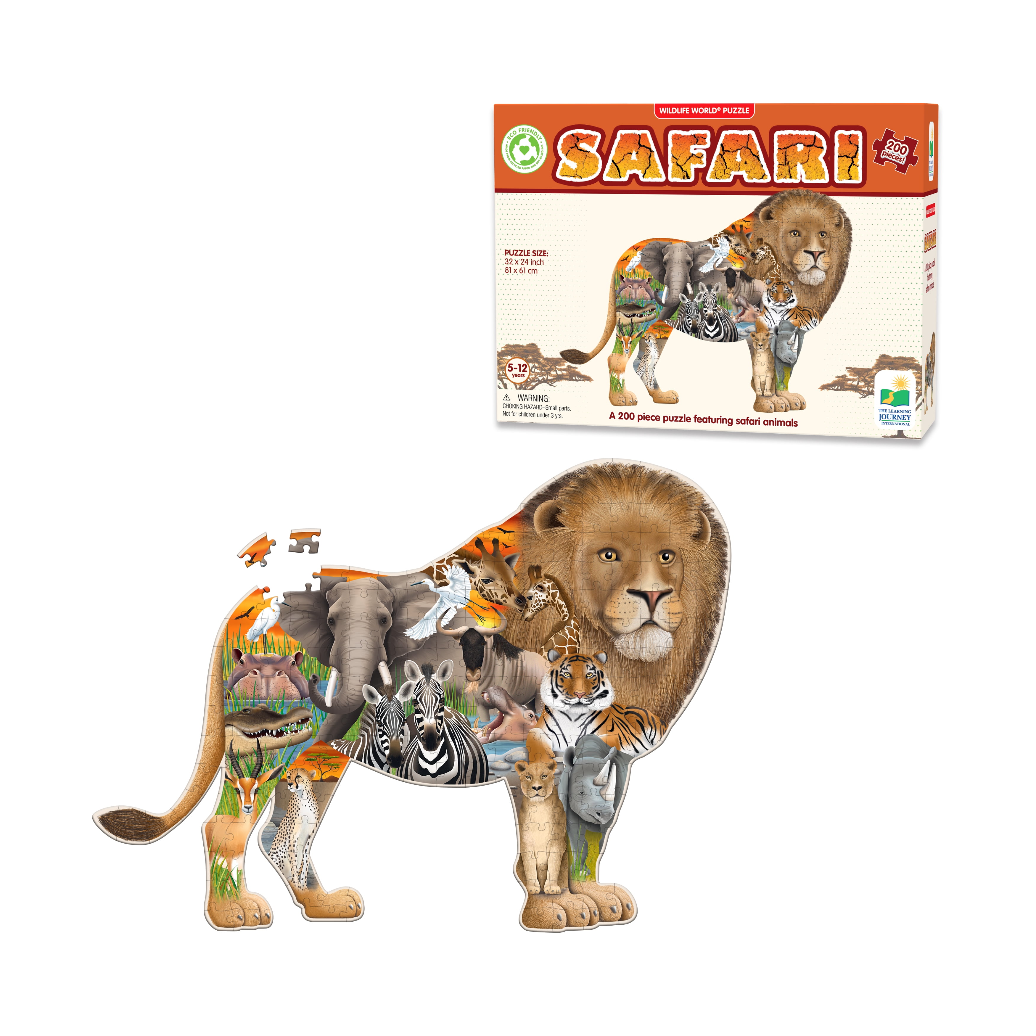 The Learning Journey Wildlife World Puzzle - 200 Pcs - Walmart.com