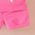 thumbnail image 4 of Toddler Girls Clothes 6M 12M 18M 24M 2T 3T 4T Summer Outfits Baby Kids Short Sleeve Cartoon Girl Print T-Shirt Tops Solid Shorts Sets, 4 of 6