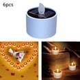 thumbnail image 4 of Luces de té LED sin lma realistas, decoración de hadas, lámpara sor de jardín con energía sor para centro de jardín de CUTICAT velas candelitas, 4 of 7