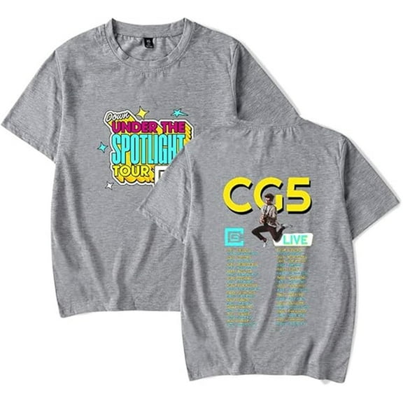 CG5 Merch 2025 Under The Spotlight Tour T-shirt Trendy Short-sleeved Men's And Women's Street Wear