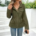 thumbnail image 6 of Sakmal Women Barn Jacket Green Coat Outerwear Women Jackets Fall M, 6 of 8