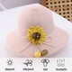 thumbnail image 4 of Conjunto de sombrero y bolso de paja para niñas, sombreros de fiesta de té para niñas, bolsos, gorras de vestir, bolsas, regalo para cumpleaños, verano, viajes en la playa, 4 of 5
