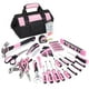 thumbnail image 1 of Juego de herramientas FASTPRO rosa de 220 piezas con bolsa de herramientas para reparaciones en el hogar, 1 of 7