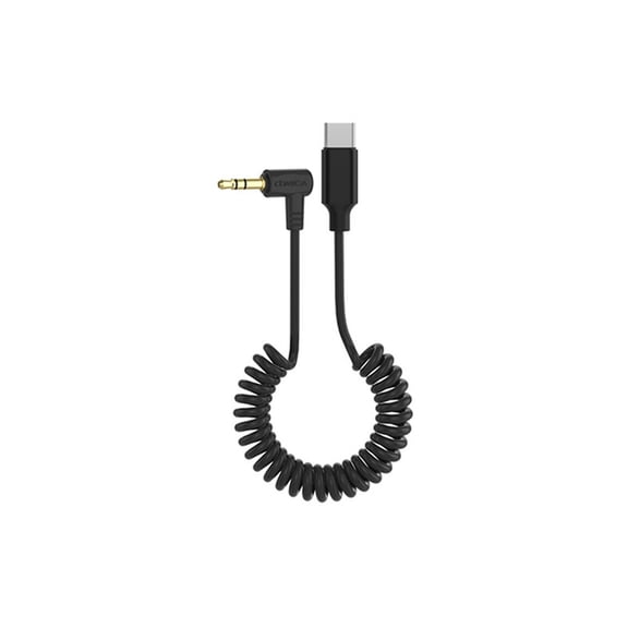 Comica CVM-D-UC II 24" 3.5mm TRS Male to USB-C Coiled Audio Adapter Cable with ADC Chip