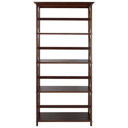 Casual Home Montego Shelf Bookcase-Color:Walnut,Size:5-Shelf
