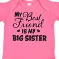 thumbnail image 4 of Inktastic My Best Friend is My Big Sister with Hearts Boys or Girls Baby Bodysuit, 4 of 5