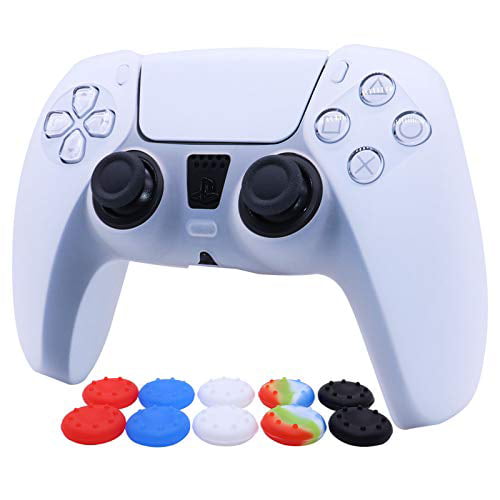Extra Thumb Grips x 10. RALAN Silicone Rubber Cover Skin case Anti-Slip Water Transfer Customize for PS5 Controller 
