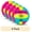 Multicolor, variant on Athletic Works Multicolor Size 5 Neon Volleyball for Practice or Gameplay
