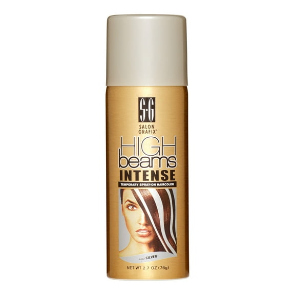 Salon Grafix High Beams Intense Temporary Spray - Silver , 2.7 oz Hair Color