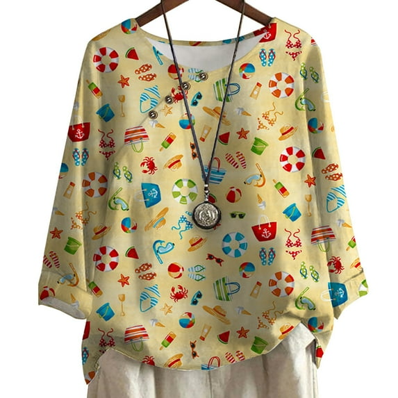 CLOOCL Women Oversized Blouse Christmas Gift 3D Print Long Sleeve Plus Size Casual Tops