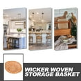 thumbnail image 3 of WRISTBIQUE Serving Basket Brown Wicker Food Container for Restaurant Use 1Pack, 3 of 6