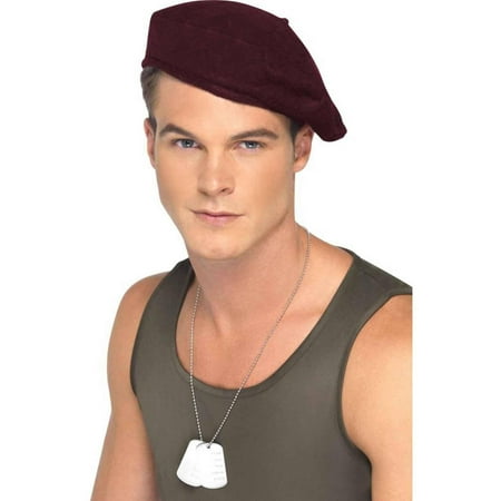 Red Soldiers Beret Halloween Accessory, Adult