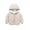 Beige, variant on ZZwxWA Toddler Baby Hooded Down Jacket Boys Girls Kid Lightweight Thin Fleece Lined Coat Fall Winter Windproof Outerwear Zipper Warm Outwear Tops