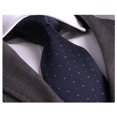 thumbnail image 1 of Men' s Fashion Blue Red Dots Silk Neck Tie With Gift Box, 1 of 1