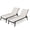 Beige, variant on Crestlive Products 2-Pack Outdoor Chaise Lounge Chairs, Stackable Patio Recliner Chair With 5-Position Adjustment, Black
