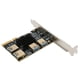 thumbnail image 5 of Tarjeta Vertical PCI-E, Fuente De Alimentación Directa Estable Ranura 16X Adaptador USB 3.0 Tarjeta Vertical Gpu Para Windows XP / Win7 / Win8 / Win10 / LNUX / D0S ANGGREK PCI‑E 1 to 4 Adapter Card, 5 of 8