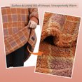 thumbnail image 5 of Catalonia Plaid Oversized Wearable Blanket Hoodie Sweatshirt, Sherpa Lounging Pullover for Adults, 5 of 7