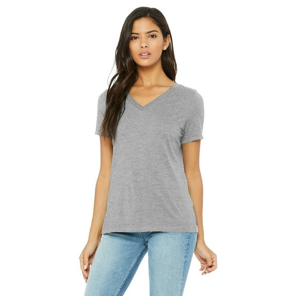 Bella   Canvas Be 6405 4.2Oz S/S V-Neck Tee