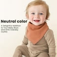 thumbnail image 5 of Muslin Baby Bibs, Drool Bibs, Muslin Triangular Scarf, Baby, Super Absorbent Organic Cotton Neckerchief for Infants Toddlers 10 Pack, 5 of 8