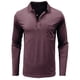 thumbnail image 2 of pstuiky camisa de manga larga para hombre, Blusa informal de manga larga con cuello vuelto y bloques de color para hombre camisetas de hombre xxxl, 2 of 5