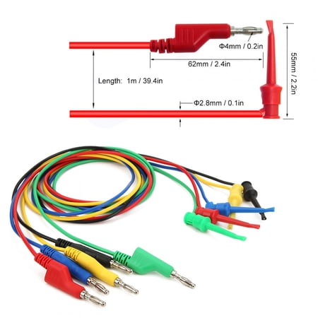 Stackable Banana Plug Test Lead Strain Relief - Mueller Electric