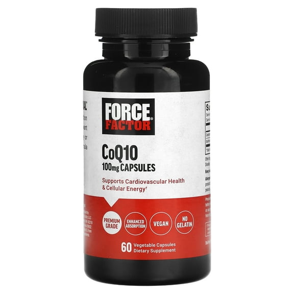 Force Factor CoQ10, 100 mg, 60 Vegetable Capsules