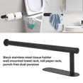 thumbnail image 1 of Paper Towel Holder-Under Cabinet Black Paper Towel Rack,Wall Mount Towel Paper Holder for Kitchen, Bathroom, 1 of 7