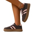 thumbnail image 4 of Women Classic Retro Gum Sole Fashion Sneakers Casual Tennis Skate Shoe Genuine Leather Walking Footwear Anti Slip Trainers, 4 of 6