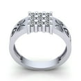 thumbnail image 3 of Genuine 0.33ctw Round Cut Diamond Mens Modern Engagement Anniversary Ring Solid 14K Rose, White or Yellow Gold FG VS, 3 of 3