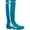 Ocean Blue, variant on Women's Waterproof Tall Matte Rain Boots, Navy, Size 6