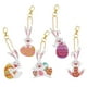 thumbnail image 5 of Kits de llaveros para pintar, decoración de bolsos de conejito de Pascua, adornos con bordado de diamantes de imitación 5 uds conejito de Pascua, 5 of 9