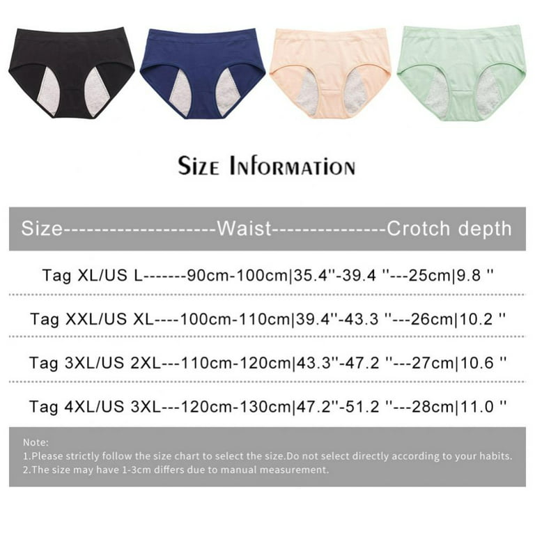 Women's Physiological Underwear, Women's Mid-rise Menstrual Leak-proof  Cotton Antibacterial Breathable Triangle Sanitary Teens Girls Pants